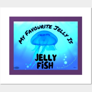 Jelly Fish My Favourite Children's Summer on the Ocean Beach Posters and Art